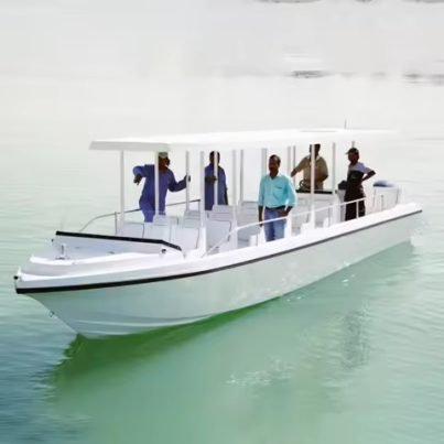 30-Passenger Fiberglass Water Taxi Yacht for Ferry Transport & Yacht Cruises
