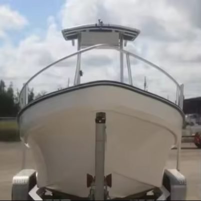 7.6m Fiberglass Panga Boat High Quality Hull 25F Fishing & Cruising Optional River Trailer