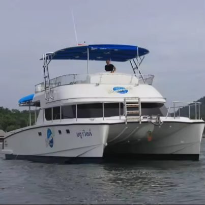 50-Passengers Catamaran Luxury Water Taxi Boat Aluminum/Fiberglass/Steel Hull Fishing Cruising