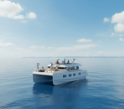 UBI 18100 Customized Cruising Yacht 11.8M 100 PAX Inboard Engine Aluminum HD-1180B Hull