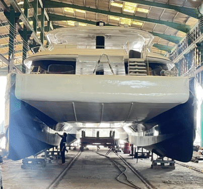 UBI 1880 Customized 18M 80-100 PAX Aluminum Cruising Yacht Inboard Engine Welded Leisure 350HP 30-35 Knots