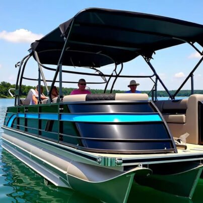 UBI 1020 Customized Aluminum Luxury Cruising Pontoon Yacht 10M 20 PAX Outboard Engine 200HP River & Fishing