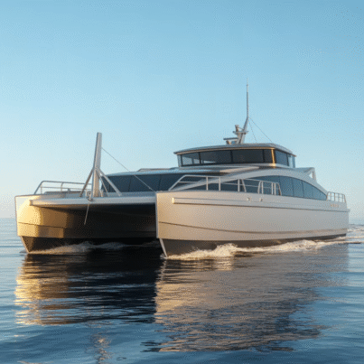 UBI 22150 Customized Cruising Yacht 11.8M 150 PAX Inboard Engine HD-1180B Aluminum Hull CN