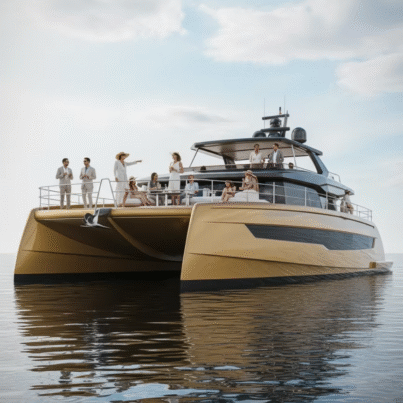 UBI 1615 customized 15-Passenger 11.8M HD-1180B Aluminum Cruising Yacht for Leisure Sailing CN;SHN Origin