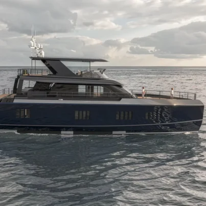 UBI 18100 Customized Cruising Yacht 11.8M 100 PAX Inboard Engine 350HP Aluminum HD-1180B Hull Leisure