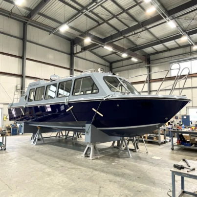 UBI 1130 Customized 30 Passenger 11.8M HD-1180B Aluminum Cruising Yacht 300HP Gasoline Outboard 30-35 Knots Speed Transport