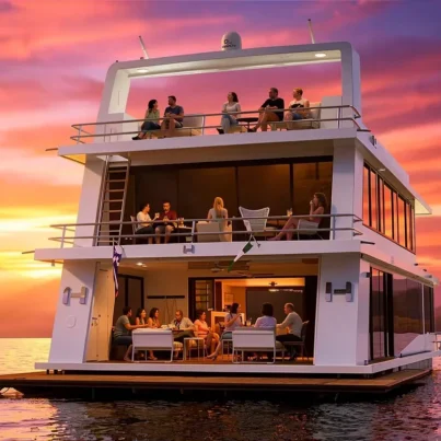 UBI 11S2A Customized Welded Luxury Yacht Marine Grade Aluminum Alloy Outboard Engine 200HP Single-Storey River Entertainment