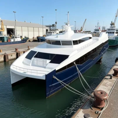 UBI 1450 Customized Cruising Yacht 11.8M Aluminum Hull HD-1180B 50 PAX Inboard Engine China