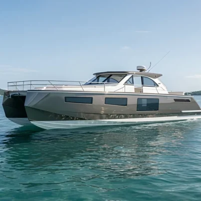 UBI 1312 Customized 13m 12 PAX Aluminum Sport Yacht for Fishing with Outboard Engine