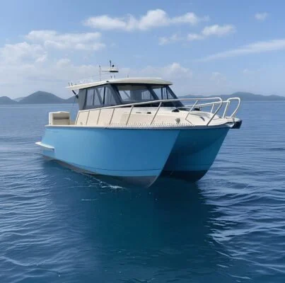 UBI 88 Customized Aluminum Sport Fishing Speed Boat 8M 8 PAX OUTBOARD 35-40 Knots 115-300HP River Cruising